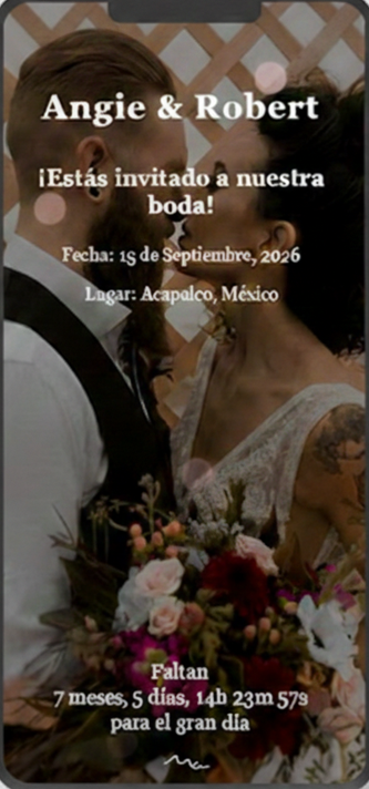 Vista previa de invitación digital Electri Studio